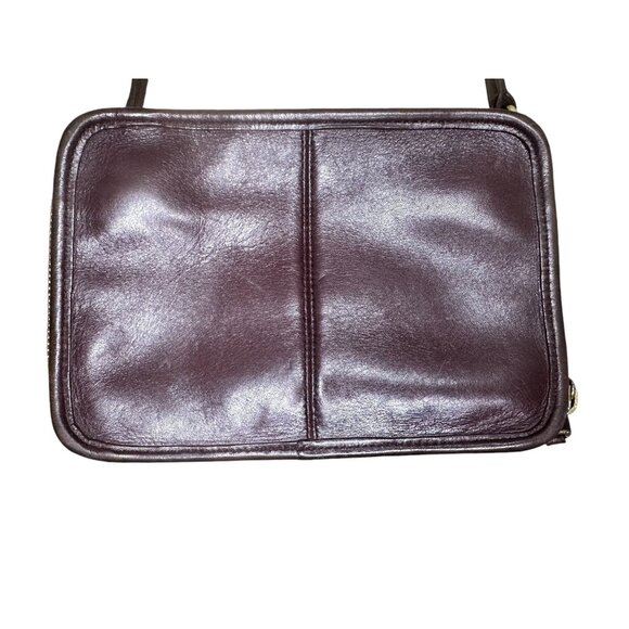 Etienne Aigner Small Crossbody Handbag Leather Brown Messenger Multi Pockets 90s - Picture 3 of 16